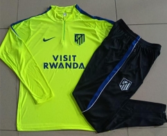 26-27 Atletico Madrid Fluorescent Green Thailand Soccer Tracksuit-815