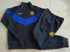 26-27 Inter Milan Black&Blue Thailand Soccer Jacket Uniform-815