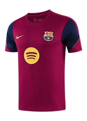 26-27 Barcelona Maroon Thailand Soccer Training Jersey-418
