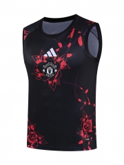 26-27 Manchester United Black&Red Thailand Soccer Training Vest-418