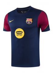 26-27 Barcelona Navy Blue Thailand Soccer Training Jersey-418