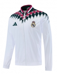 26-27 Real Madrid White Thailand Soccer Trench Coat-LH