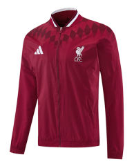 26-27 Liverpool Maroon Thailand Soccer Trench Coat-LH