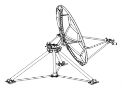 Alignsat 1.8m Fiber Glass Flyaway Antenna