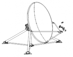 Alignsat 1.8m Fiber Glass Flyaway Antenna