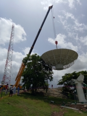 The 7.3&9.0 Meter Earth Station Antennas for  TV Station from African continent