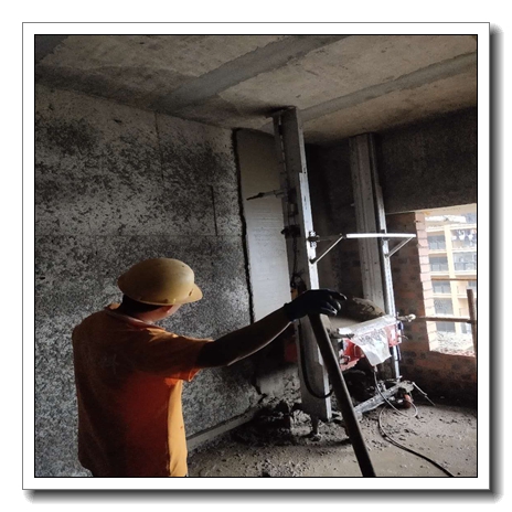 #Product testing# New technology concrete wall plastering machine for sale Professional Small Mortar Cement Wall Plastering Machine for Rendering