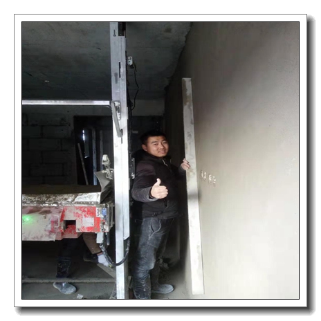 #View production# Cement sand dry mortar plaster wall finishTUPO Automatic Finishing Machine Cement Plastering Wall Machine Without Manual Plastering