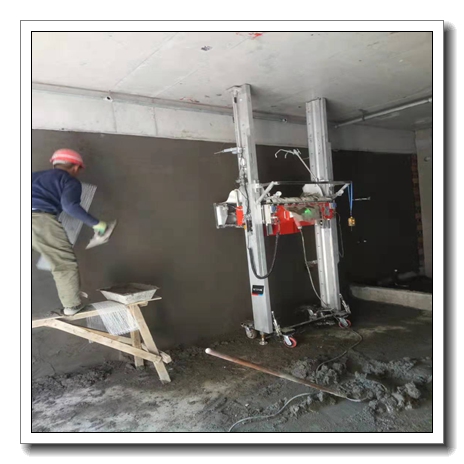 #View production# TUPO 9 Automatic Wall Plastering Machine cement mortar spray machine plastering for wall
