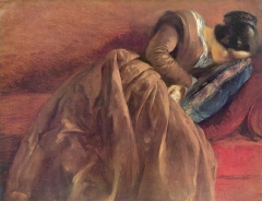 Emilie Menzel Asleep, c. 1848