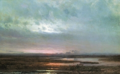 Sundown over a marsh, 1871