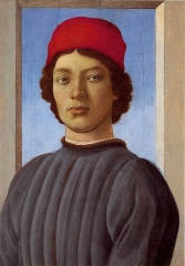 Portrait of a young man with red hat, c. 1485