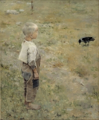 Boy and Crow, 1884,