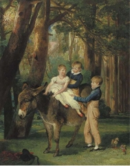 The Levett Children. John, Theophilus and Frances Levett, Wychnor, Staffordshire, November 1811