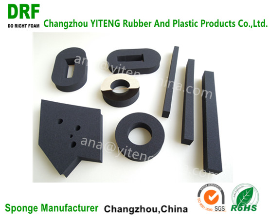 Damp vibration draught sealing portable building acoustic seal portable building sponge rubber seal