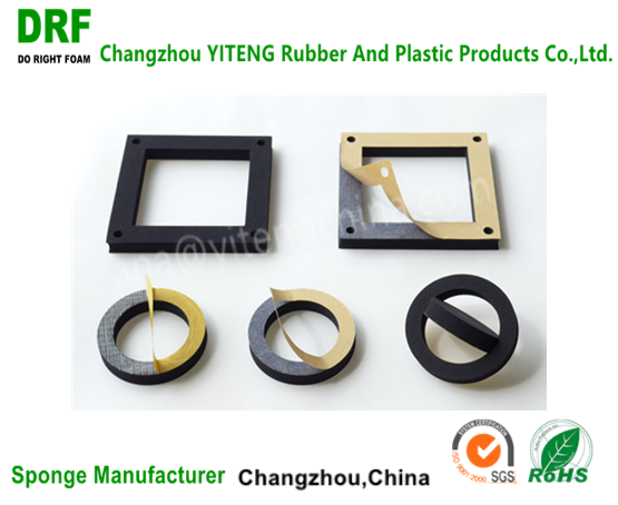 Flame retardant water resisting air compressor NBR sponge rubber seal