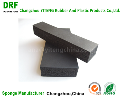 Fine nbr/pvc black rubber foam for wholesale