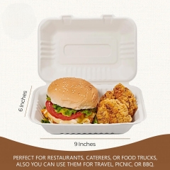 Bagasse Clamshell