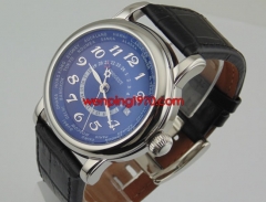 Corgeut 43mm blue dial big GMT Automatic mens Date watch  1575