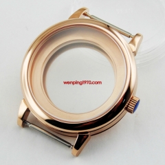 40mm watch Case Sapphire Glass Fit ,DG2813/3804, ETA 2836 Miyota 82 Series,P488