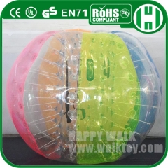 Custom PVC Colorful Football inflatable Soccer Bubble with LOGO