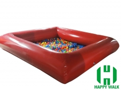 Custom Painting Cubic Red Colored Giant Commercial Outdoor Inflatable Ball Pool