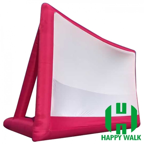 Outdoor Advertising Red Inflatable Movie Screen