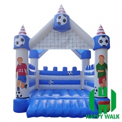 Football Themed Yellow Inflatable Castle
