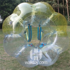 Half Light Green Half Clear Inflatable Soccer Bubble