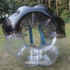 Half Black Half Clear inflatable Soccer Bubble