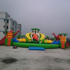 Giant Dinosaur Inflatable Water Park