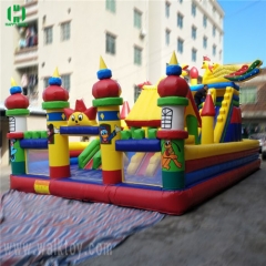 Dragon and phoenix outdoor commercial themed inflatable playground