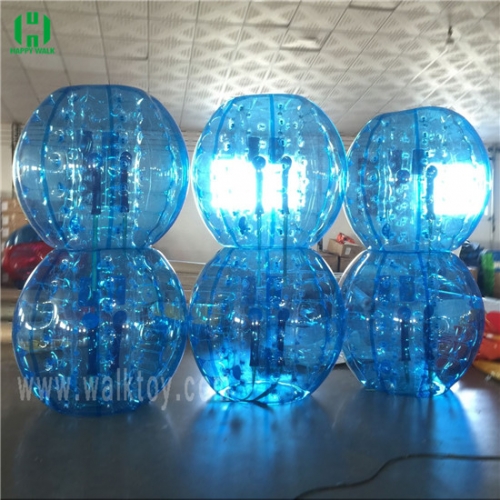 Blue and Clear Body Zorb Ball