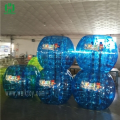 Blue soccer bubble with logo printing