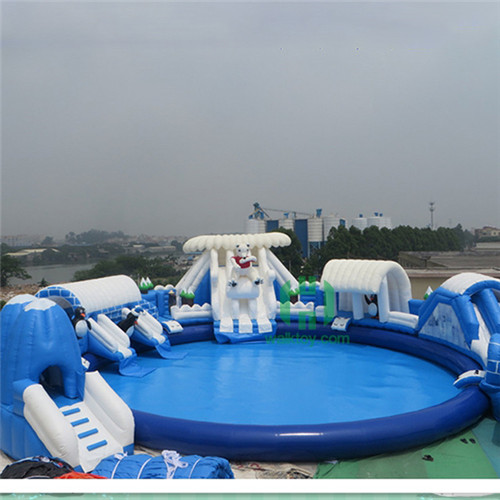 The Polar Bear Inflatable Water Park