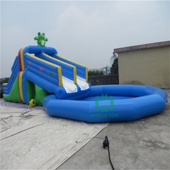 Frog Inflatabler Pool Water Park