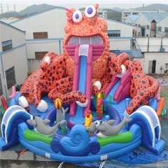 Giant Octopus Inflatable Slide Park