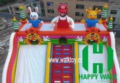 Super Mario Themed Inflatable Amusement Park