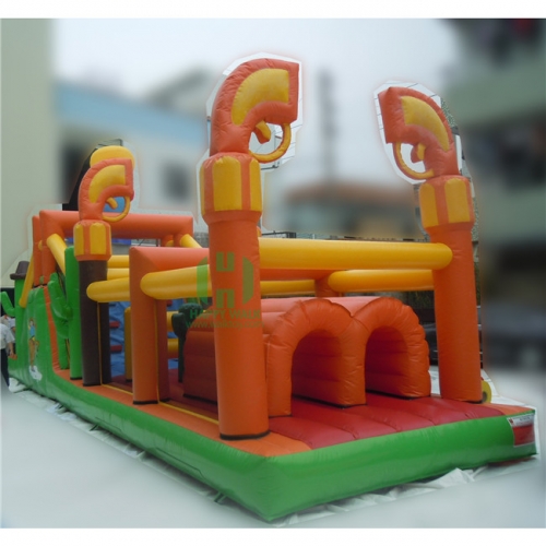 Guns Inflatable Obstacle Course Castle