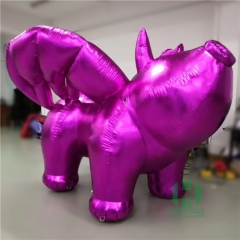 Inflatable Purple Flying Pig
