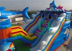 Shark Outdoor Themed Inflatable Amusement Park for Children