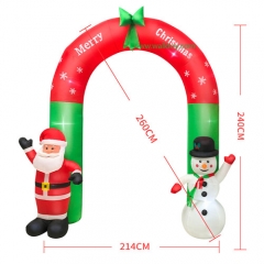 Christmas Snowman Santa Inflatable Decoration Arch