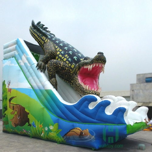 Crocodile Inflatable Water Slide