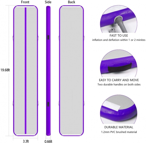 Gymtastic Professional Air Track - Inflatable Gymnastics Tumbling Mat