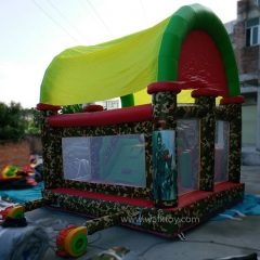 Camouflage Inflatable Bouncer Slide