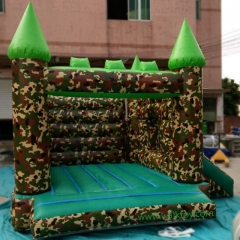 Camouflage Military Themed Inflatable Bouncer