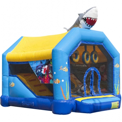 Shark Shooting Inflatable Bouncer