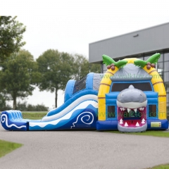 Shark Mutiplay Inflatable Combo Slide