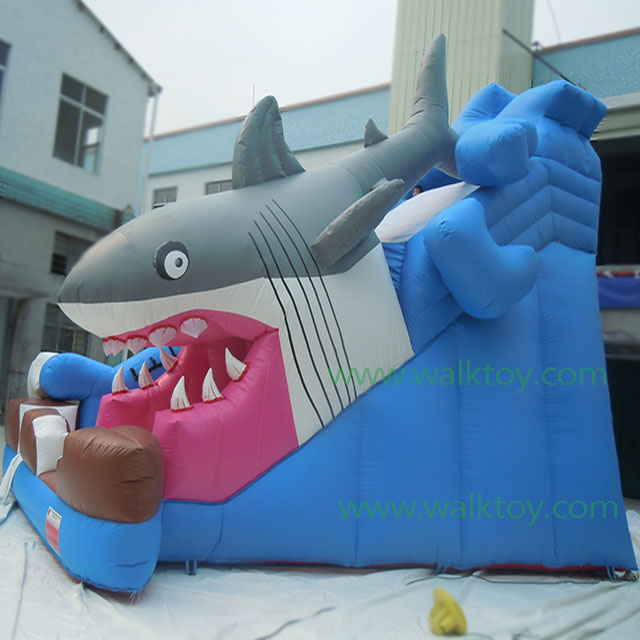 shark slide inflatable