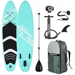 Inflatable 10'6×33×6 Ultra-Light (17.6lbs) SUP for All Skill Levels Everything Included with Stand Up Paddle Board, Adj Paddle, Pump, ISUP Travel Backpack, Leash, Waterproof Bag